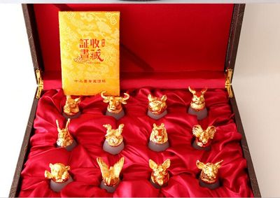 圆明园十二兽首酒杯 融合文化与实用的会销礼品之选